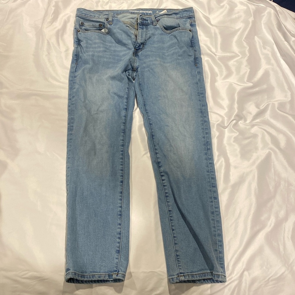Amazon essentials light blue slim jeans